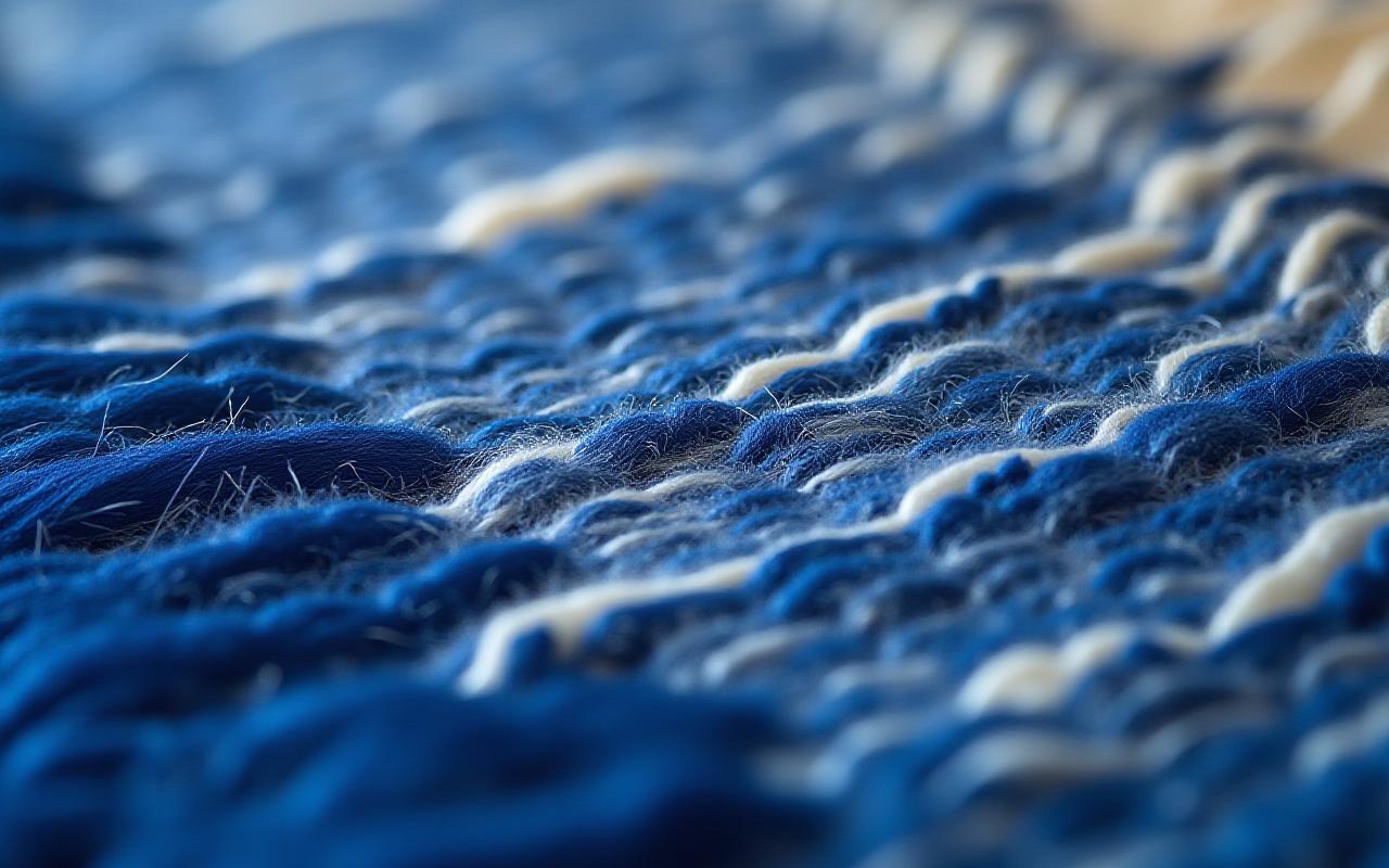 Nærbilde av tradisjonell norsk vev